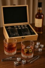 Set de Whisky 8 piedras, 2 Vasos y mas