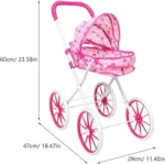 Coche/Carriola Juguete Para Muñecas - El Paseo Perfecto para tu Bebé - Imagen 10