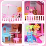 Castillo, Casita de Ensueño de la Princesa! Mega Set de 274 Piezas - Imagen 5