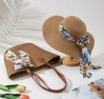 ​ ¡Elegancia de Verano: exquisito set de gorro y bolso