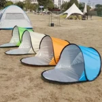 Carpa Autoarmable de Playa Plegable Pop-Up - Sombrilla Anti UV Portátil