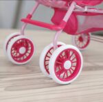 Cochecito/Carriola de Juguete Doble Rosa para Muñecas - ¡El Regalo Perfecto! - Imagen 7