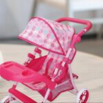 Cochecito/Carriola de Juguete Doble Rosa para Muñecas - ¡El Regalo Perfecto! - Imagen 5