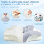 Almohada Cervical Ergonómica Ortopédica Memory Foam - Anti Ronquidos y Dolor Cuello - Imagen 2