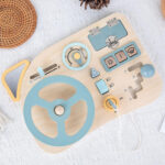 Tablero De Actividades Montessori De Madera | Volante - Imagen 5