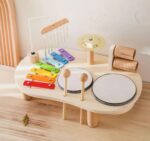 Xilofon de madera. Batería, tablero Montessori